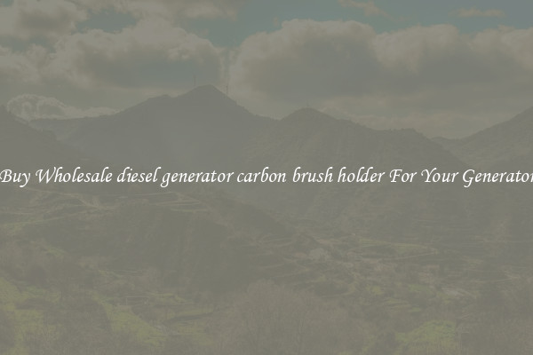 Buy Wholesale diesel generator carbon brush holder For Your Generator