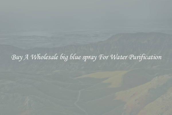 Buy A Wholesale big blue spray For Water Purification