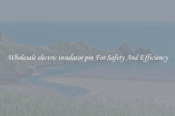 Wholesale electric insulator pin For Safety And Efficiency