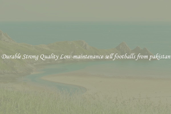 Durable Strong Quality Low-maintenance sell footballs from pakistan