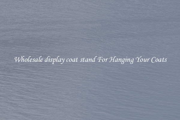 Wholesale display coat stand For Hanging Your Coats