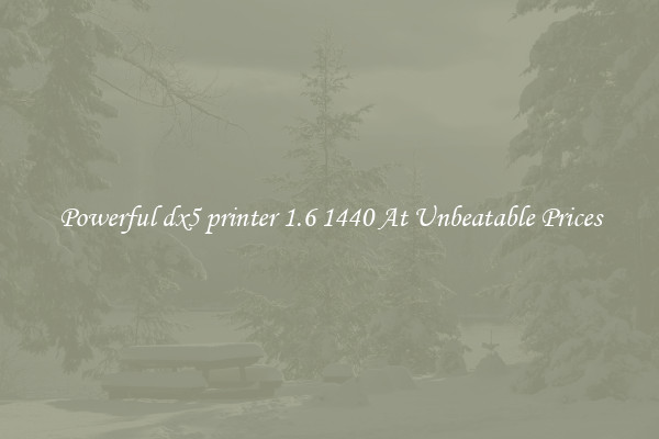 Powerful dx5 printer 1.6 1440 At Unbeatable Prices