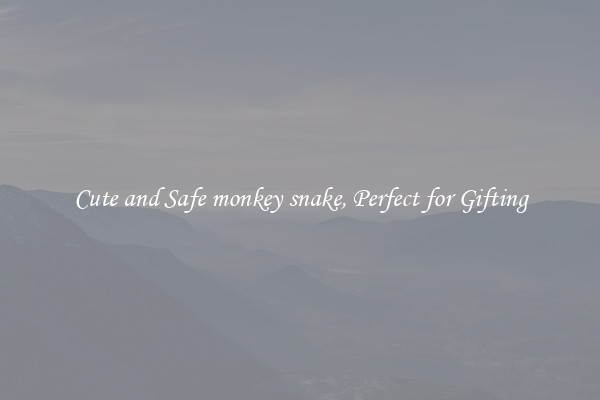 Cute and Safe monkey snake, Perfect for Gifting