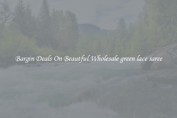 Bargin Deals On Beautful Wholesale green lace saree