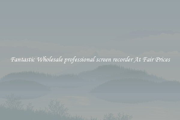Fantastic Wholesale professional screen recorder At Fair Prices